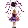 XPJBKC Ragno Halloween Zaino, Ragni Giganti Costume per Bambini con 8 modalità di Illuminazione, Costume da Ragno di Peluche Horror Decorativo per Halloween, per Bambini e Adulti (90cm)