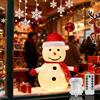 Aigostar Luci Decorative Natalizie a Pupazzo di Neve, con Telecomando, Pieghevole, Bianco Caldo, 8 modalità, 70cm, 50 LED, Timer, IP44 per Interni/Esterni, Decorazione Invernale