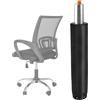Jjqieosjeog Pistone Sedia Ufficio, Portata 200 kg, Altezza Regolabile 295-435 mm Ricambi Sedia Gaming, Rotazione 360° Pistone Sedia Gaming, pezzi di Ricambio Universali per Sedia da Ufficio (Argento) (argento)
