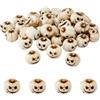 SUPERFINDINGS 40 mini zucche di Halloween decorazioni floreali bianche 18 x 16 x 14,5 mm in resina mini fantasma zucca decorazione statuette in miniatura per ornamenti paesaggistici decorazioni per