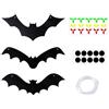 SDFWGG 12 Pezzi Pipistrelli da Appendere Decorazioni Halloween Pipistrelli Decorativi da Appendere Sagoma Pipistrello per Festa Casa Parete Soffitto Vetrina con Nastro E Adesivi
