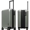 LEVEL8 Valigia Cabina Leggera con Rotelle Bagaglio a Mano 100% Policarbonato, Valigia Rigida Valigia da Viaggio con TSA, 4 Rotelle(54.5CM, 36-42L,Verse)