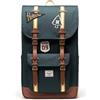 Herschel Unisex Little America Backpack Green Gables Patches Standard - 30L