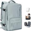 BJLFS Zaino da Viaggio Ryanair 40x30x20 Sottovuoto Bagaglio a mano 40x30x20 Wizzair,Borsa da viaggio Donna impermeabile Borsa da Cabina per Easyjet 45x36x20 Zaino Airbag Sottovuoto con pompa