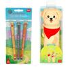 Legami - Kawaii Astuccio Scuola 2 in 1 in Morbido Silicone, Fur-ever Friends + Set di 3 Penne Gel Cancellabili Fur-ever Friends - Limited Edition