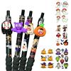 EUYKQNOI Halloween Penna a Forma di Fantasma, Set da 4 Penne Divertenti e Colorate per Adulti, Ideali per Feste, Decorazioni Spaventose, Regali Originali e Scritte a Tema Halloween