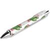 Generic Penna a sfera riutilizzabile nera da 0,5 mm, con fiori di cactus e fiori di cactus, penna a sfera retrattile, scrittura liscia, forniture per scrivania da ufficio, 1