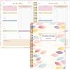 RUKAR ADHD Agenda giornaliera per adulti, uomini e donne, 20,1 x 25,4 cm | Pianificatore giornaliero ADHD non datato per la produttività per neurodivergenti, gestione delle attività con copertina