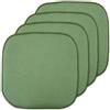 Sweet Home Collection, 4 cuscini in memory foam a nido d'ape, antiscivolo, 40,6 x 40,6 cm, colore: verde