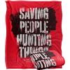 LOGOVISION Supernatural Sam Dean Silhouette Saving People Coperta super morbida al tatto setoso - 152 x 127 cm