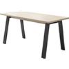 Composad | Tavolo della Linea LAFABRICA da 6 Posti, Tavolo Sala da Pranzo e Cucina, Adatto anche a Scrivania, (LxAxP) 139,10x74,70x80 cm, Colore Rovere, Made in Italy