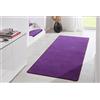 HANSE Home Tappeto Fancy - Tappeto da Soggiorno in Tinta Unita Moderno in Velluto, per Sala da Pranzo, Soggiorno, cameretta dei Bambini, corridoio, Camera da Letto, Cucina, Viola, 80 x 200 cm
