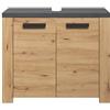 trendteam smart living - Mobile sottolavabo - Bagno - Follow - Dimensioni di montaggio (LxAxP): 79 x 67 x 35 cm - Colore rovere Artisan con Matera - 2228301E2