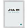 yd. Cornice 24x32 cm Acciaio Inox - Cornice in MDF Bologna | Your Decoration, Vetro acrilico antiriflesso, Montaggio a parete, Adatta per foto, poster o puzzle, Made in Holland