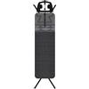 Rörets Asse da Stiro Facile Dual Action - Forma Rettangolare per Camicie con Turbo e Park Zone, Imbottitura a 4 Strati e Telaio in Metallo - 120 x 38 cm