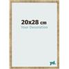 yd. Cornice 20x28 cm Oro Antico - Cornice in MDF Bologna | Your Decoration, Vetro acrilico antiriflesso, Montaggio a parete, Adatta per foto, poster o puzzle, Made in Holland