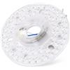 SENECESLI Pannello di Sostituzione della Luce della Ventola a Soffitto da 18 W, Kit di Luce a LED da 4,92 Pollici, 3CCT 3000K 4000K 6000K, Dimmerabile 100-5%, 3 Colori Dimmable (230V)