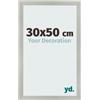 yd. Cornice 30x50 cm Argento Opaco - Cornice in MDF Bologna