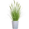 RUETERY Erba artificiale a coda di gatto in vaso, 90 cm, pianta artificiale realistica decorativa per soggiorno, ufficio, balcone