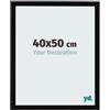 yd. Cornice 40x50 cm Nero Lucente - Cornice in MDF Bologna | Your Decoration, Vetro acrilico antiriflesso, Montaggio a parete, Adatta per foto, poster o puzzle, Made in Holland