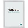 yd. Cornice 18x24 cm Acciaio Inox - Cornice in MDF Bologna | Your Decoration, Vetro acrilico antiriflesso, Montaggio a parete, Adatta per foto, poster o puzzle, Made in Holland