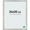 yd. Cornice 24x30 cm Argento Opaco - Cornice in MDF Bologna | Your Decoration, Vetro acrilico antiriflesso, Montaggio a parete, Adatta per foto, poster o puzzle, Made in Holland