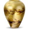 Terroso - Vaso - Vetro oro soffiato a bocca - Aspetto lussuoso, elegante e raffinato - 33 cm di altezza - Effetto marmo - Vaso per fiori