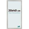 yd. Cornice 20x40 cm Argento Opaco - Cornice in MDF Bologna