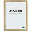 yd. Cornice 24x32 cm Oro Antico - Cornice in MDF Bologna | Your Decoration, Vetro acrilico antiriflesso, Montaggio a parete, Adatta per foto, poster o puzzle, Made in Holland