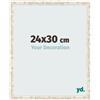 yd. Cornice 24x30 cm Bianco Vintage - Cornice in MDF Bologna | Your Decoration, Vetro acrilico antiriflesso, Montaggio a parete, Adatta per foto, poster o puzzle, Made in Holland
