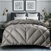 GYMIGE Piumino Invernale in Piuma D'Oca/Anatra Bianca, con Fodera in Cotone, Spesso, per Letto Singolo, Matrimoniale, Matrimoniale, King Size