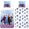 BrandMac Disney Frozen Set di Biancheria da Letto Reversibile | Copripiumino per Letto Singolo 140 × 200 cm + Federa 50 × 70 cm | 100% Cotone, Morbida e Traspirante | Set Ufficiale Disney Elsa e Anna