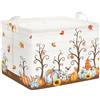 Clastyle Cesto Biancheria Sporca Autunno Cesta Giochi Bambini Pieghevole | 36L Cestino Portaoggetti per Giocattoli Vestiti, Portabiancheria Salvaspazio Pieghevole, Scatola Porta Oggetti Impermeabile