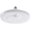 Glewi Lampadina LED E27 per ventilatore da soffitto, telecomando, 3 temperature di colore, illuminazione 2 in 1 e circolazione dell'aria per soggiorno camera da letto (A)