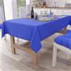 PETTI Artigiani Italiani - Tovaglia da Tavola Rettangolare, Tovaglia Elegante, Tovaglia Tinta Unita in Cotone, Copritavolo Cucina, Tovaglia Blu Elettrico X24 Posti (140x450 cm), 100% Made in Italy
