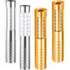 Easymaidi Righelli a LED stroboscopici per servizio di bottiglie, luce ricaricabile, luce a mano, lampada luminosa a LED per discoteche, karaoke, matrimoni, feste, forniture di attività (Oro+Argento)