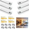 Angdarun LED professionale per strisce 18 mm, 6 confezioni 1 metro profilo LED, alluminio, per pareti soffitti, diffusore strisce Philips Hue
