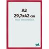 yd. Cornice A3 29.7x42 cm Rosso - Cornice in MDF Bologna