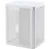 punkto. Smartdual - Cesto portabiancheria a 2 scomparti, 84 l, coperchio separato per biancheria colorata e bianca, con manici per il trasporto, facile da montare, design moderno, antracite/bianco/grigio