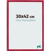 Yd. Cornice 30x42 cm Rosso - Cornice in MDF Bologna | Your Decoration, Vetro acrilico antiriflesso, Montaggio a parete, Adatta per foto, poster o puzzle, Made in Holland