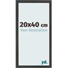 yd. Cornice 20x40 cm Antracite - Cornice in MDF Bologna