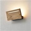 ouglres Lampada da Parete in Legno per Interni,LED Lampada da Parete Moderna con Interruttore,Lampade da Parete Flat per Corridoio,Camera da Letto,Camera degli Ospiti, Hotel,8W 3000K Bianco Caldo,1 pezzo