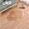 Treer Morbido Tappeto Salotto Pelo Corto Moderno Forma di Nuvola Tappeti per Soggiorno Anti Scivolo Tappeti per Interni Tappeti,Adatto per Divano Camera da Letto Home Decor (60x120cm,Cachi)