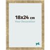 yd. Cornice 18x24 cm Oro Antico - Cornice in MDF Bologna | Your Decoration, Vetro acrilico antiriflesso, Montaggio a parete, Adatta per foto, poster o puzzle, Made in Holland