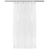 Barossa Design - Tenda da doccia per camper con 3 magneti, tenda da doccia per roulotte, fodera impermeabile in PEVA per campeggio, senza PVC, occhielli in metallo, trasparente, 119,4 x 162,6 cm