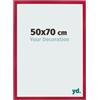 yd. Cornice 50x70 cm Rosso - Cornice in MDF Bologna | Your Decoration, Vetro acrilico antiriflesso, Montaggio a parete, Adatta per foto, poster o puzzle, Made in Holland