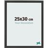 yd. Cornice 25x30 cm Grana Di Legno Nero - Cornice in MDF Bologna | Your Decoration, Vetro acrilico antiriflesso, Montaggio a parete, Adatta per foto, poster o puzzle, Made in Holland