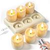 Forever Speed Candele LED ricaricabili Candela elettronica a interruttore con telecomando per feste, camera da letto, soggiorno, Halloween, Natale