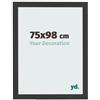 yd. Cornice 75x98 cm Grana Di Legno Nero - Cornice in MDF Bologna