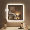 STARLEAD 60x60 cm Quadrato Specchio-Bagno-con-Luce e Bluetooth